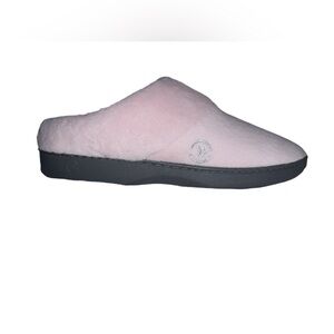 Isotoner Signature Micro Terry Sport Hoodback Indoor/Outdoor Slippers 8-8.5 NWT